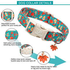 UP URARA PUP soft cotton collar provides breathable comfort for active dogs.