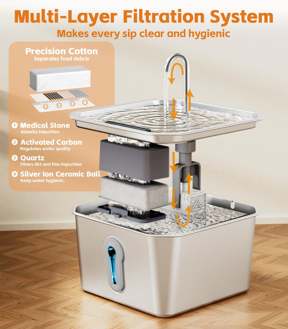UPAWPIA sleek indoor pet water dispenser fits home decor