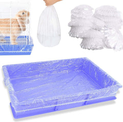 Upcessory disposable cage liners on a 47-inch tray help keep mess contained.