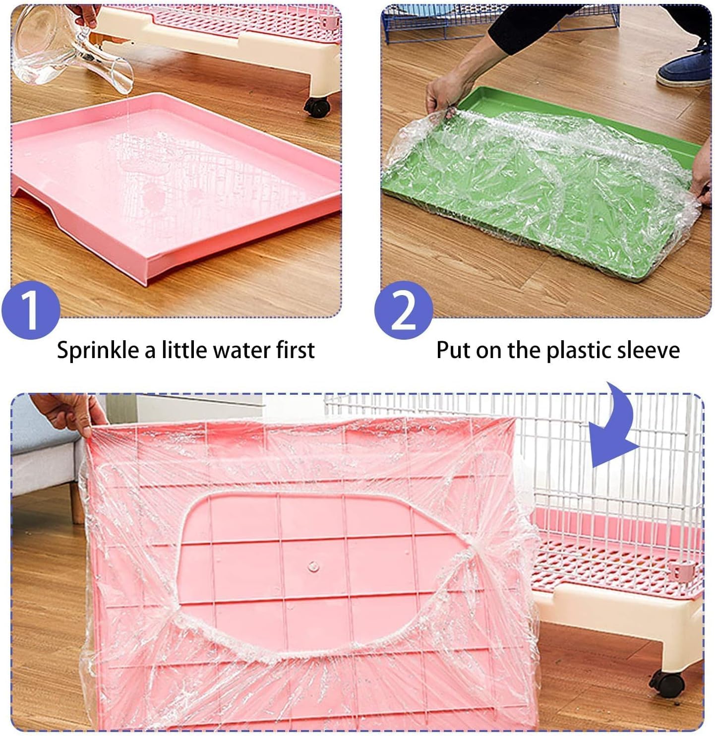 Upcessory waterproof liner holds liquids and debris, improving tray sanitation.