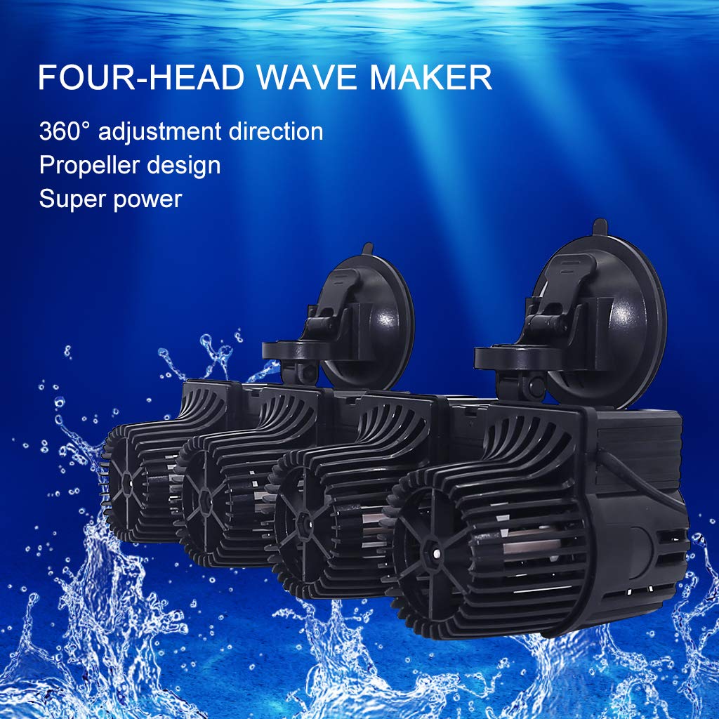 UPETTOOLS 12680 GPH Wave Maker installation demonstrates easy setup for rapid tank circulation.