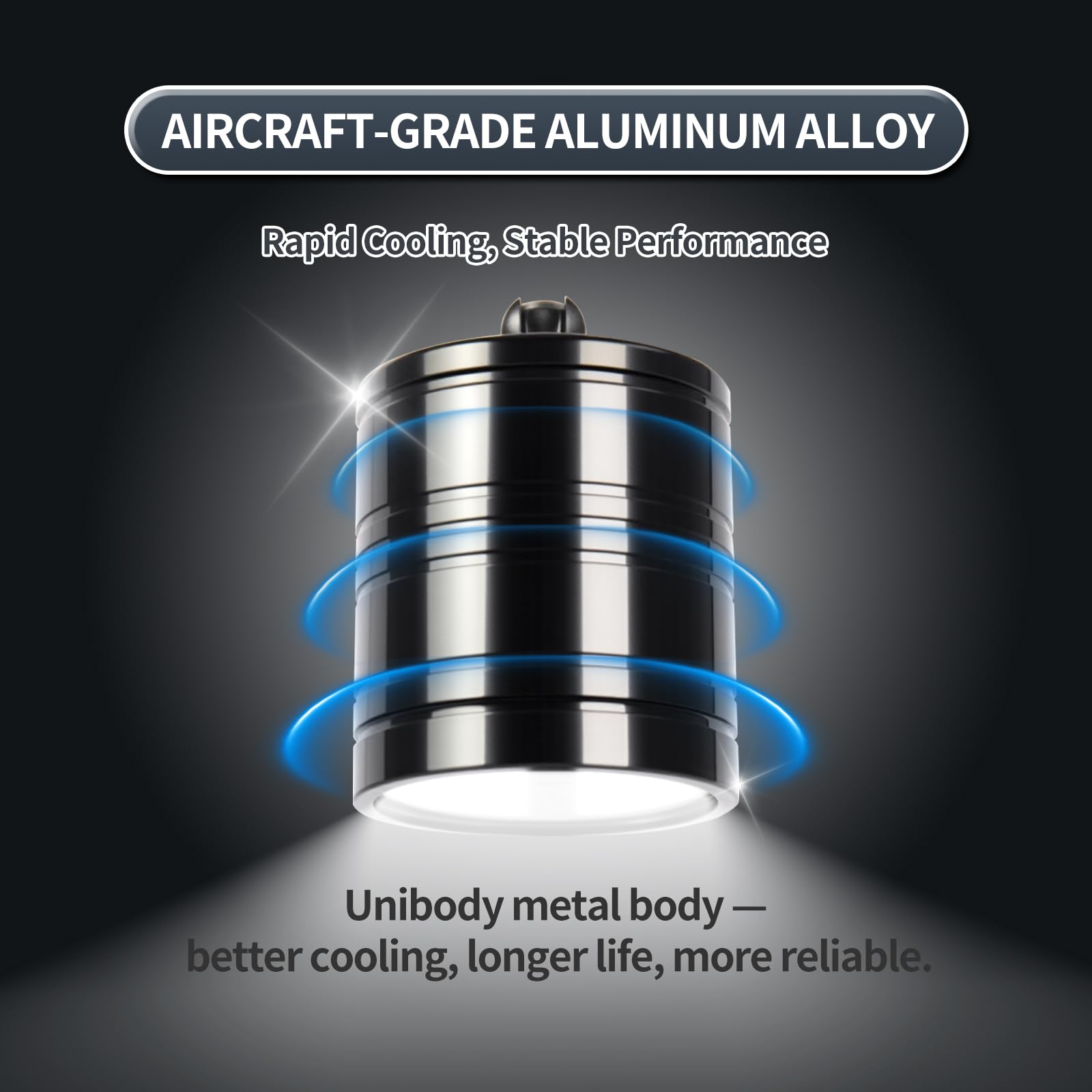 UPETTOOLS adjustable light head rotation provides flexible coverage for every corner of the tank.
