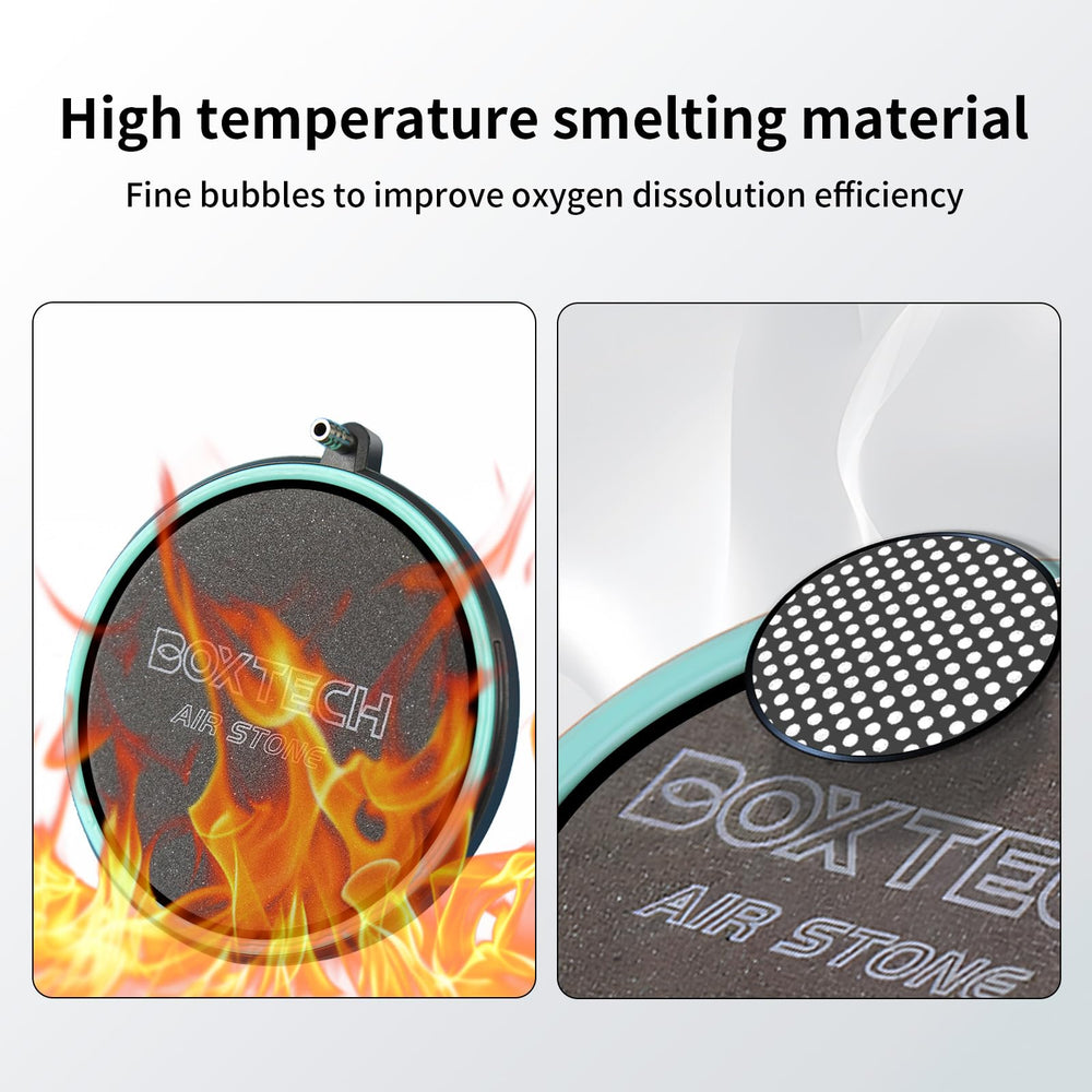 UPETTOOLS 3.2-inch air stone installed in 5–30 gallon tanks with even bubble distribution.