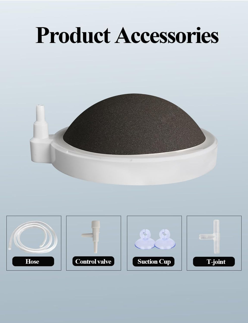 UPETTOOLS anti-clogging air stone design maintains consistent bubbles.