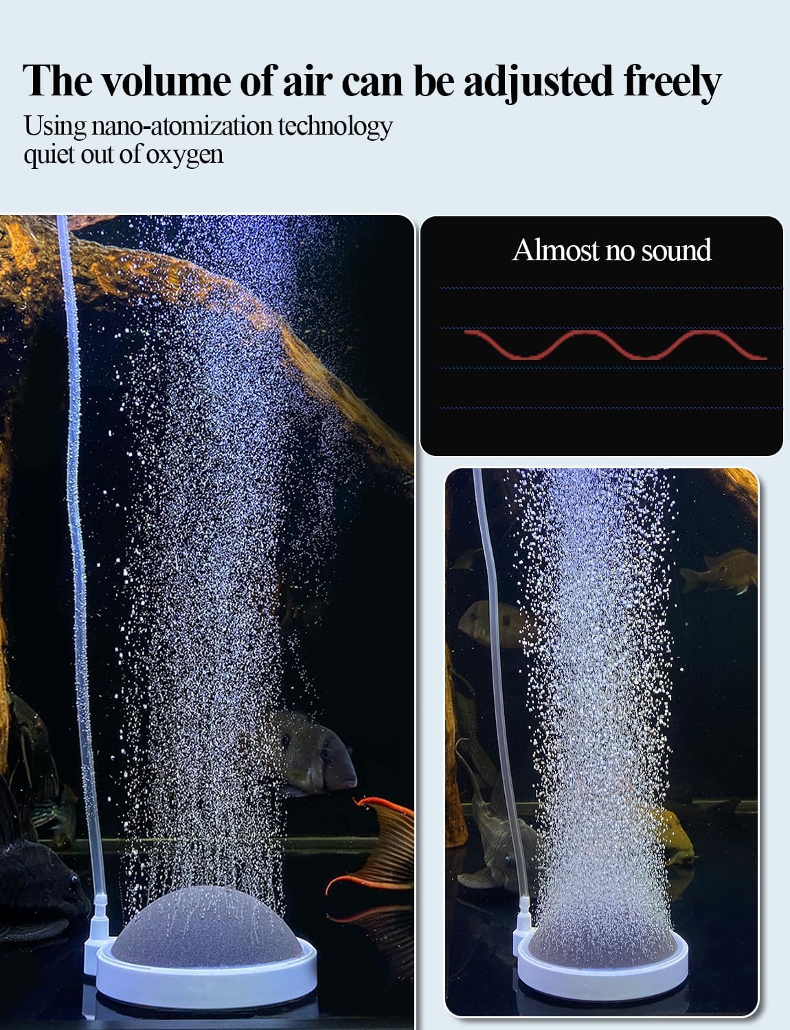 UPETTOOLS air stone durable nano material ensures long-lasting bubbly performance.