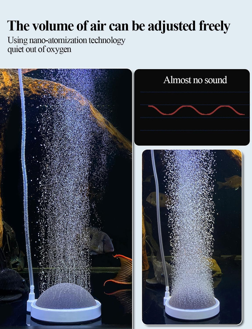 UPETTOOLS air stone durable nano material ensures long-lasting bubbly performance.