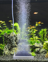UPETTOOLS aquarium air stone 5.2 inch emits tiny bubbles for vibrant tank scenery.