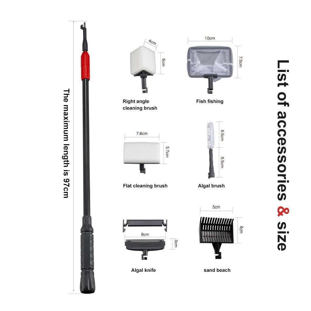 UPETTOOLS brush reaches corners, cleaning glass and decorations efficiently.