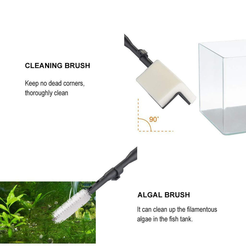 UPETTOOLS cleaning sponge wipes surfaces without disturbing aquatic life.