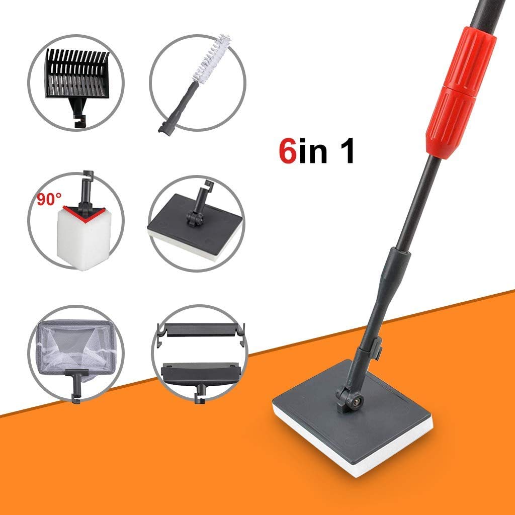 UPETTOOLS right-angle brush rotates 180 degrees to reach tight corners.