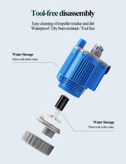 UPETTOOLS sand washing function loosening and rinsing substrate efficiently.
