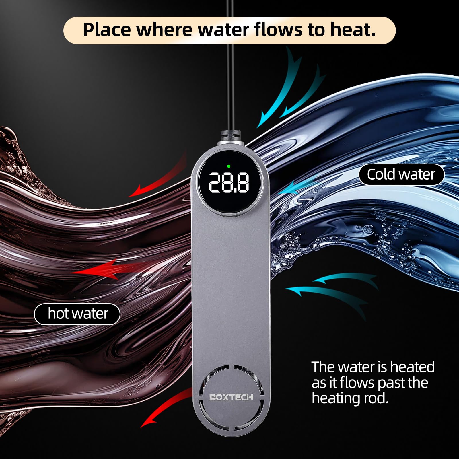 UPETTOOLS heater used with betta, turtle, and shrimp setups.