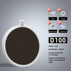 UPETTOOLS nano air diffuser close-up showing dense bubbles for oxygenation