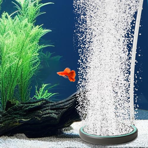 UPETTOOLS quiet diffuser shows nano bubbles for gentle oxygenation in small tanks.