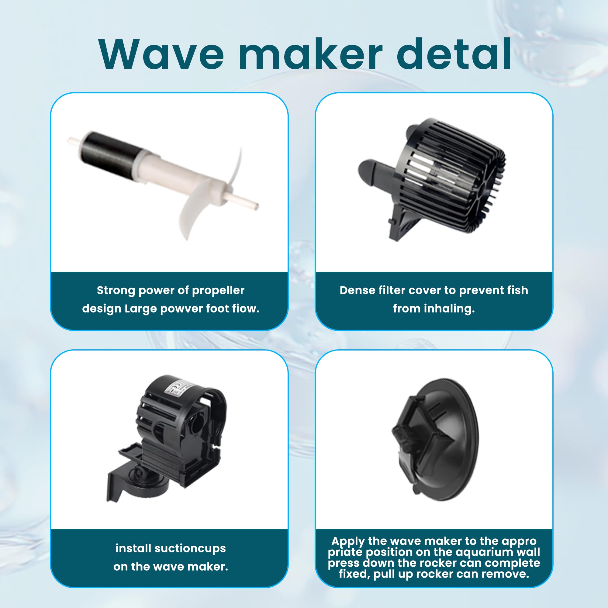UPETTOOLS thickened-filter-guard protects fish and ensures reliable water intake.