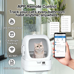 UPFAS litter box drum cleaning demonstrates easy, quick cleanup after use