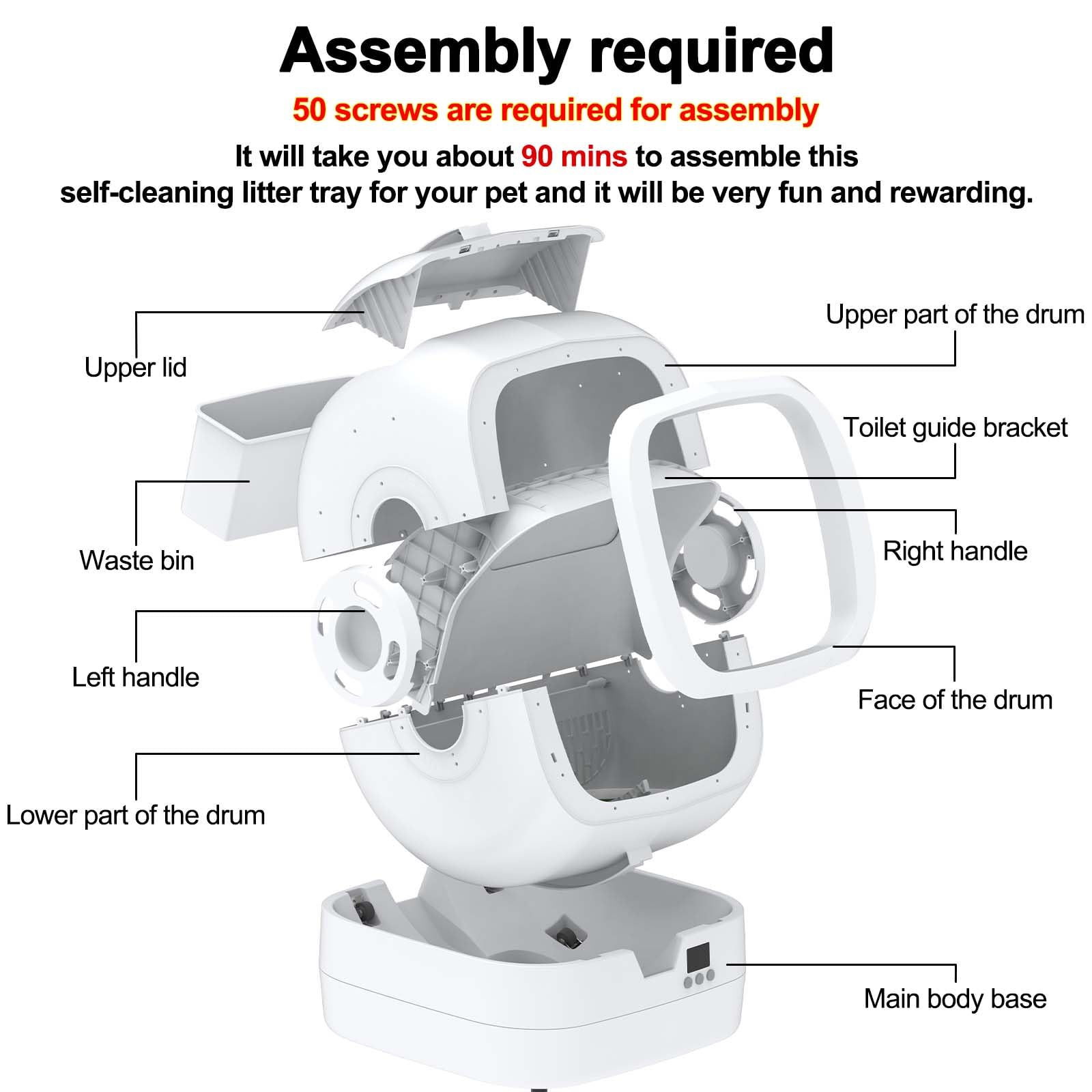 UPFAS washable drum enables fast, hygienic cleaning after each use
