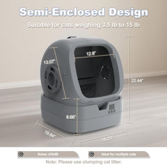 UPFAS Litter Box easy-clean drum demonstrates simple hygienic maintenance.