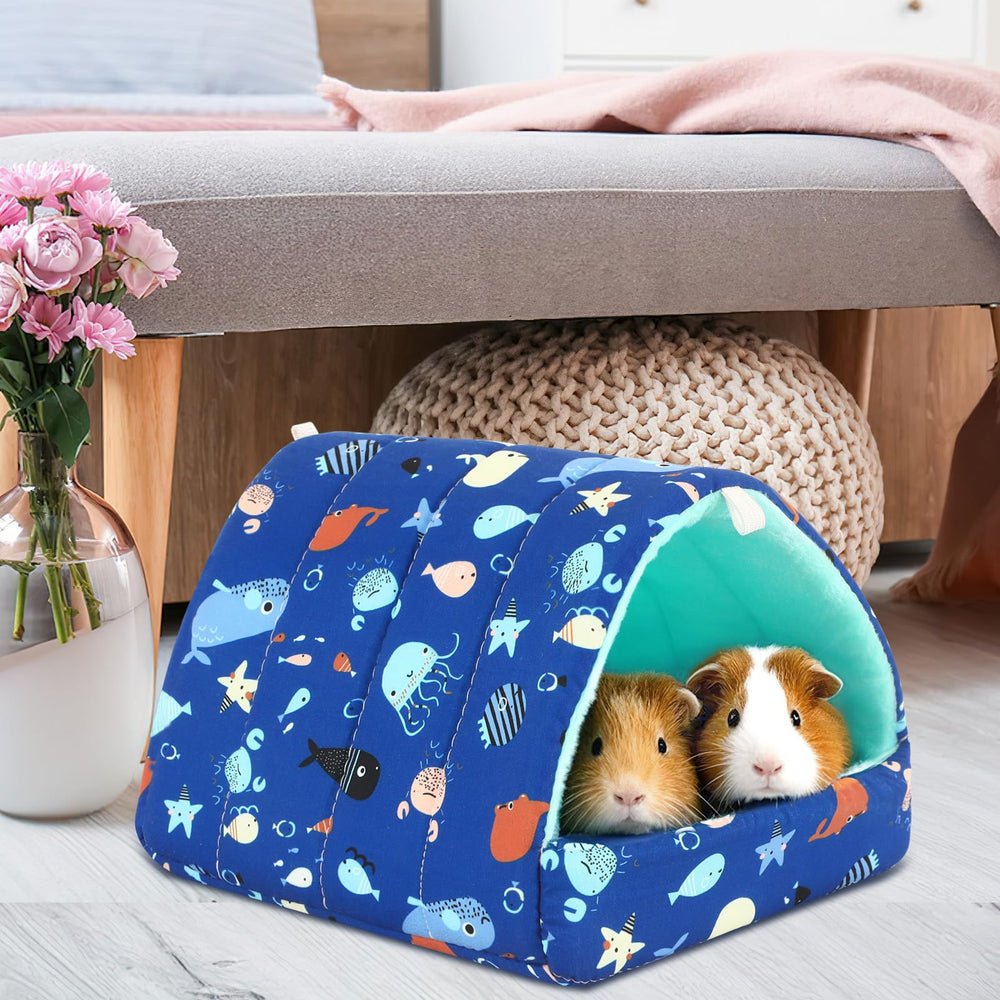 UPINS guinea pig bed multi-use supports sleeping and cozy hideout in compact design
