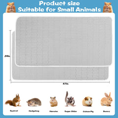 UPINS Guinea Pig Pee Pad absorption closeup highlights quick liquid uptake for a cleaner nest.
