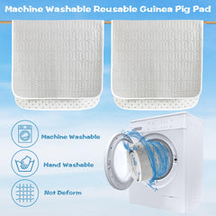 UPINS Guinea Pig Pee Pad soft material closeup emphasizes gentle touch and comfortable sleeping area.