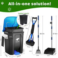 Uppcasir pooper scooper metal rake tray for easy cleanup.