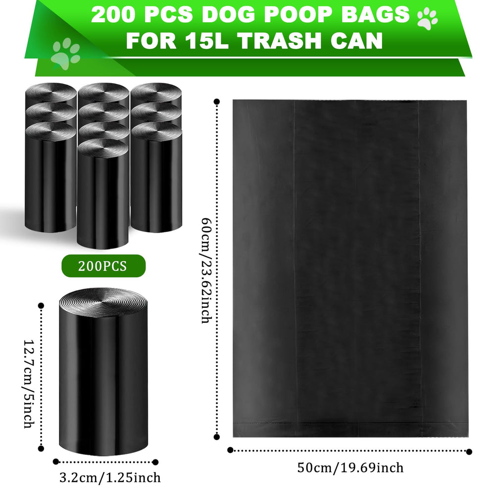 Uppcasir thick dog waste bags closeup highlights sturdy material for heavy messes.
