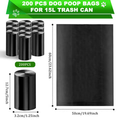 Uppcasir thick dog waste bags closeup highlights sturdy material for heavy messes.