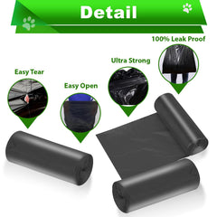 Uppcasir waste bags fit 15L-20L cans showing broad compatibility.