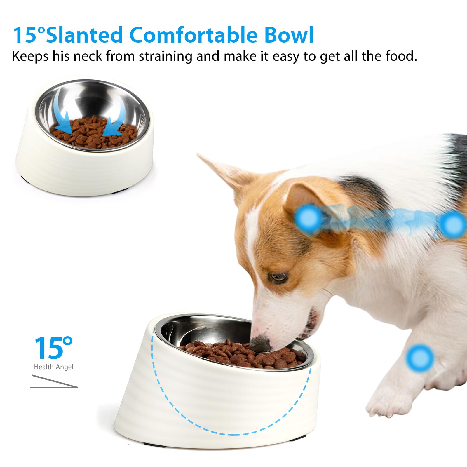 Uppetly-non-slip-bottom-rubberized base keeps the feeder steady during meals.
