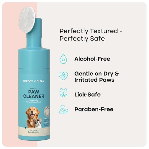 Uproot Clean Dog Paw Cleaner fragrance-free design appeals to sensitive paws.