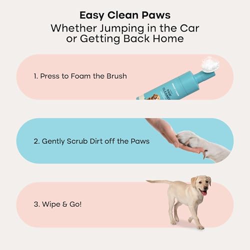 Uproot Clean Dog Paw Cleaner safe ingredients label emphasizes pet-safe cleansing.