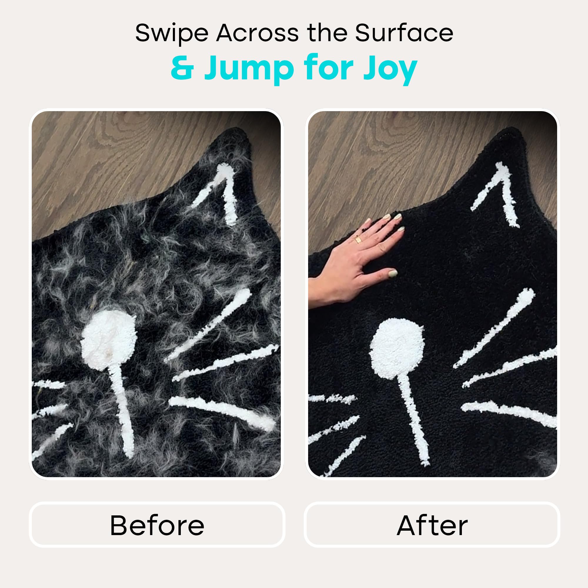 Uproot Clean glove removes car-seat hair quickly for a spotless interior