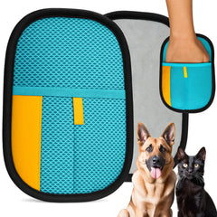 Uproot Clean glove removes couch fur with electrostatic lift for quick furniture cleanup
