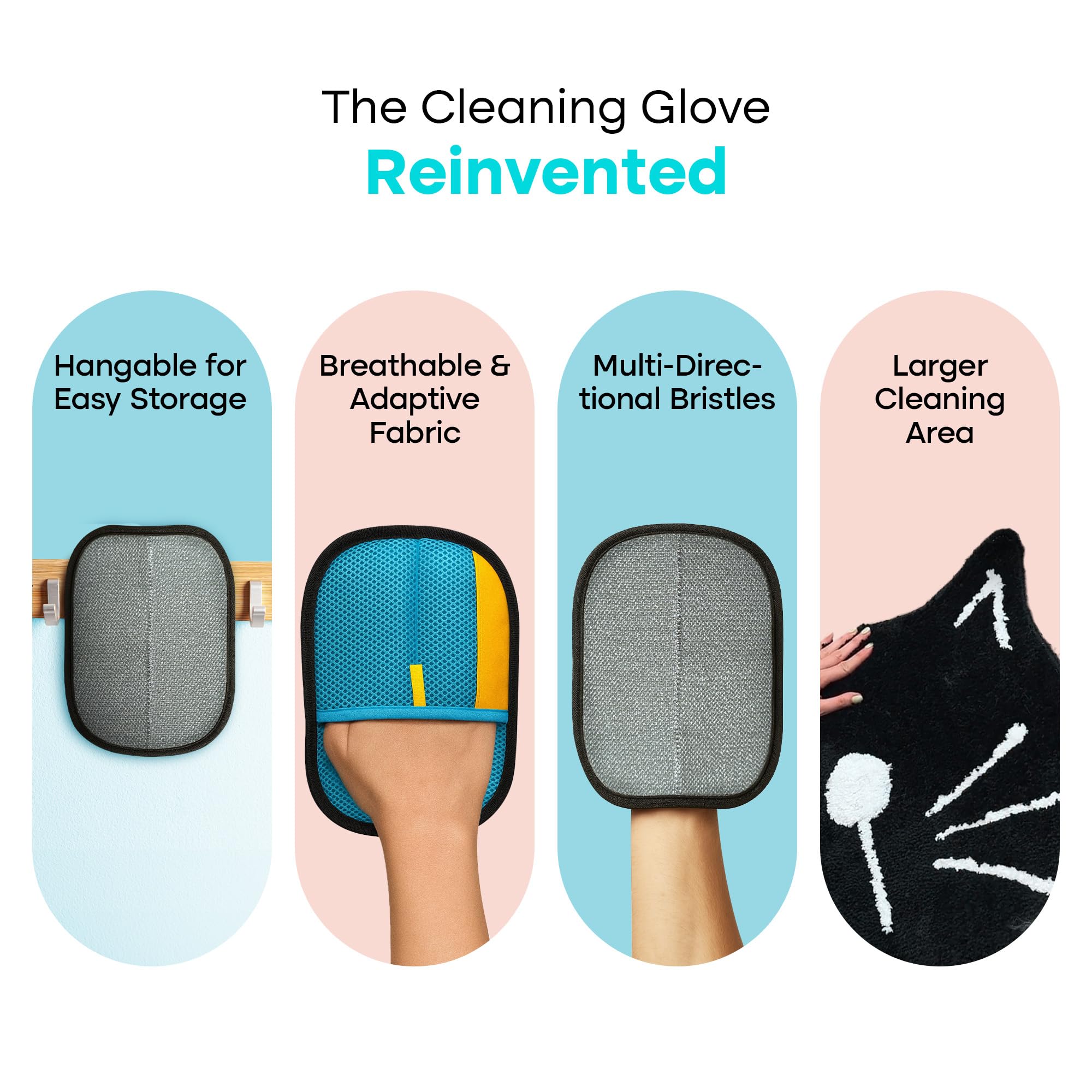 Uproot Clean glove grooming-friendly fur removal during brushing
