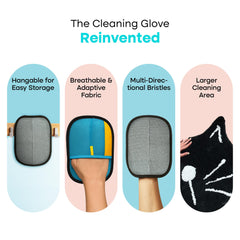 Uproot Clean glove grooming-friendly fur removal during brushing