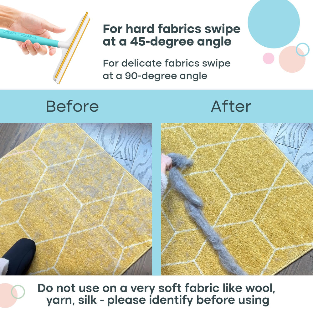 Uproot Clean Max dog hair remover deep-clean reaches embedded fur