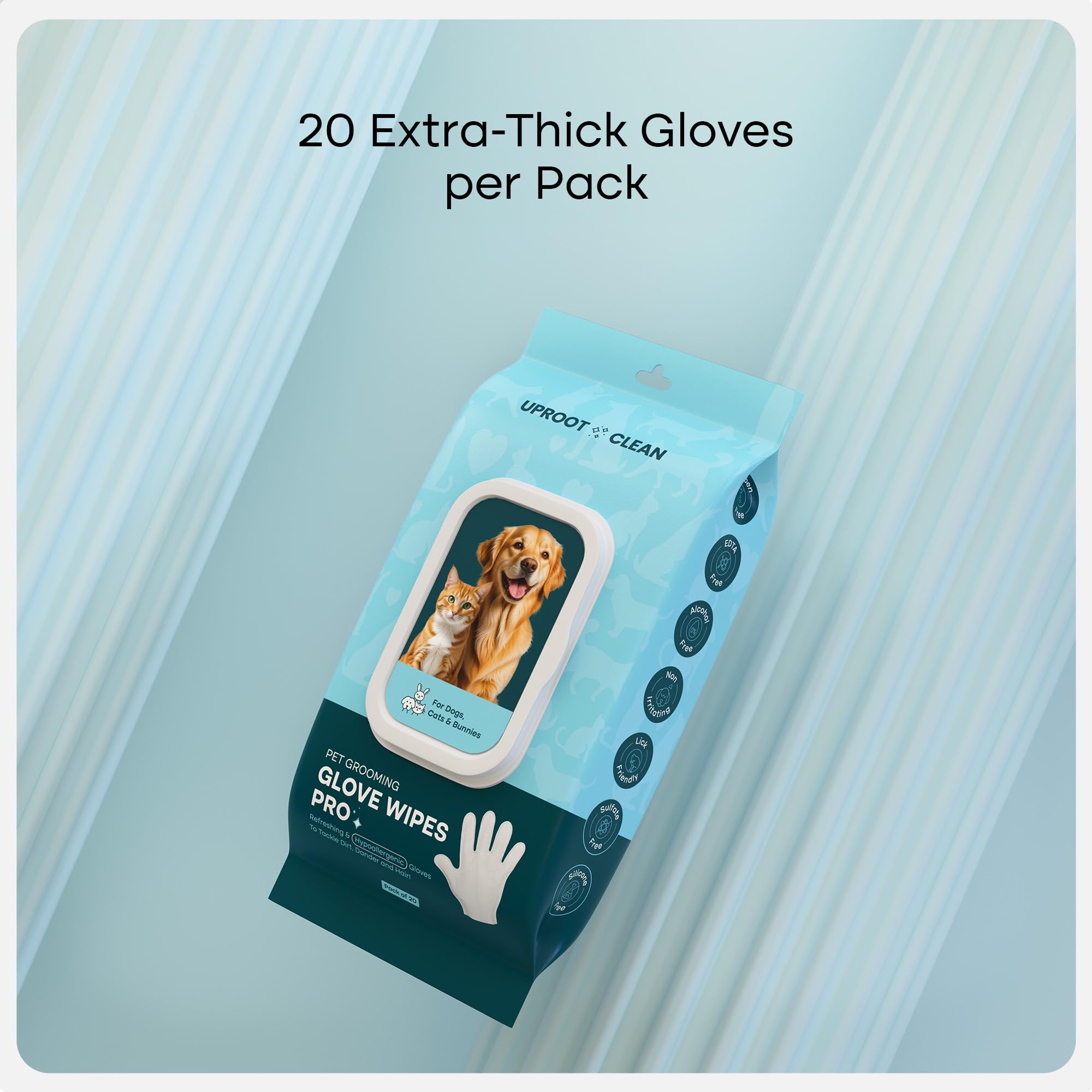 Uproot Clean QuickClean Gloves Pro travel-pack ready for on-the-go cleaning