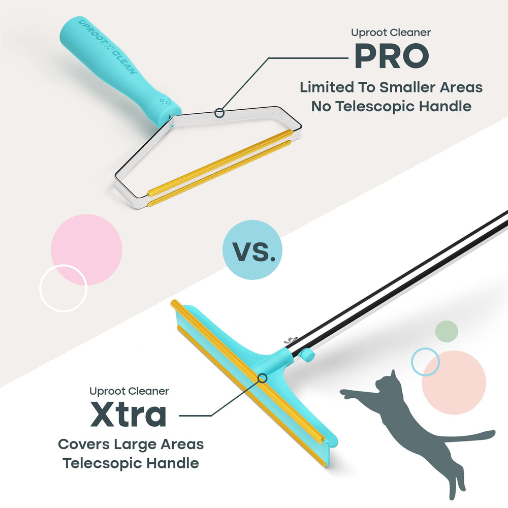 Uproot Cleaner Xtra ergonomic handle reducing strain during cleaning