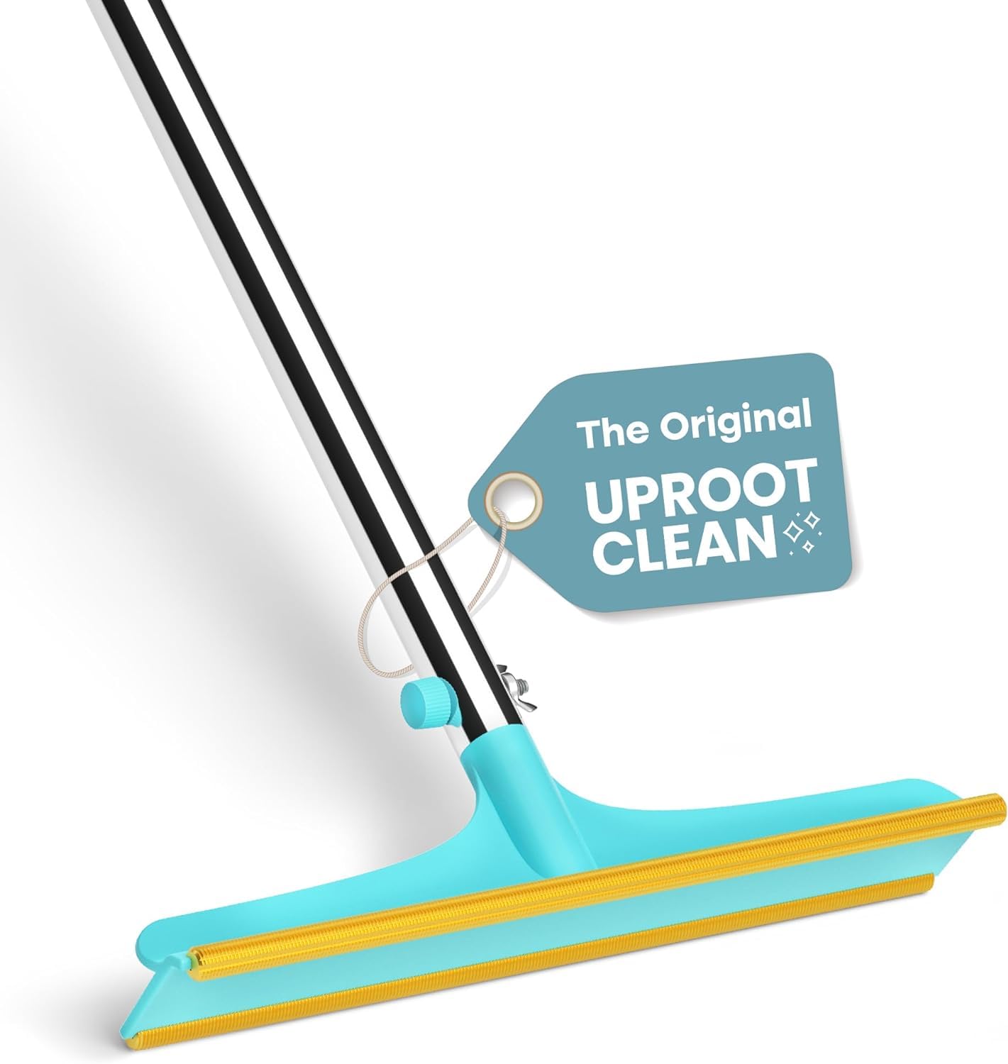 Uproot Cleaner Xtra with 60 inch telescopic handle extended for carpet reach