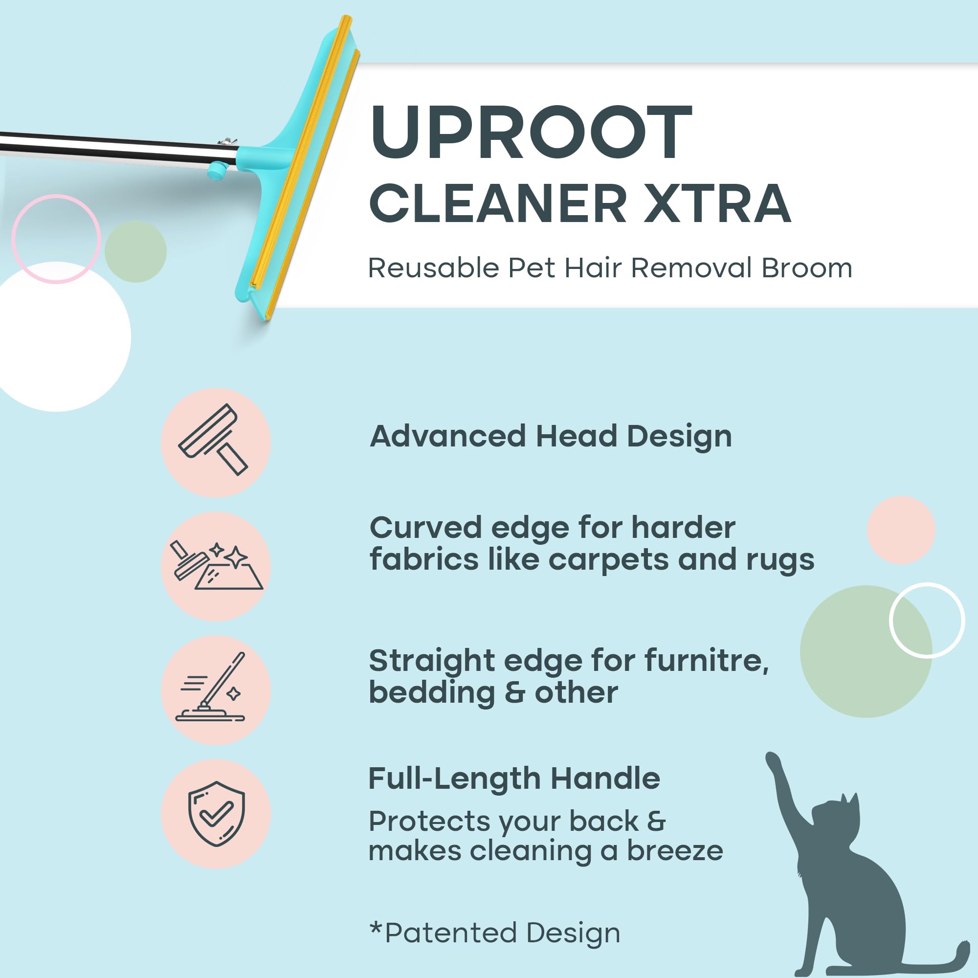 Uproot Cleaner Xtra head assembly shown for easy setup
