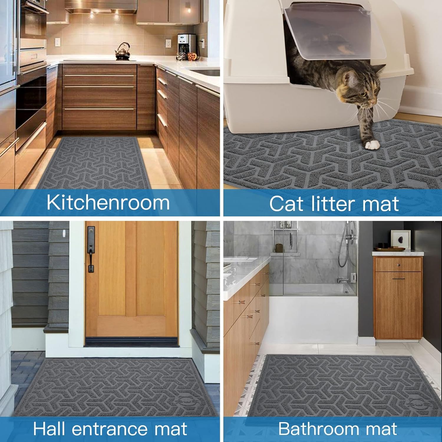 UPSKY Cat Litter Mat doubles as a door or entry mat.