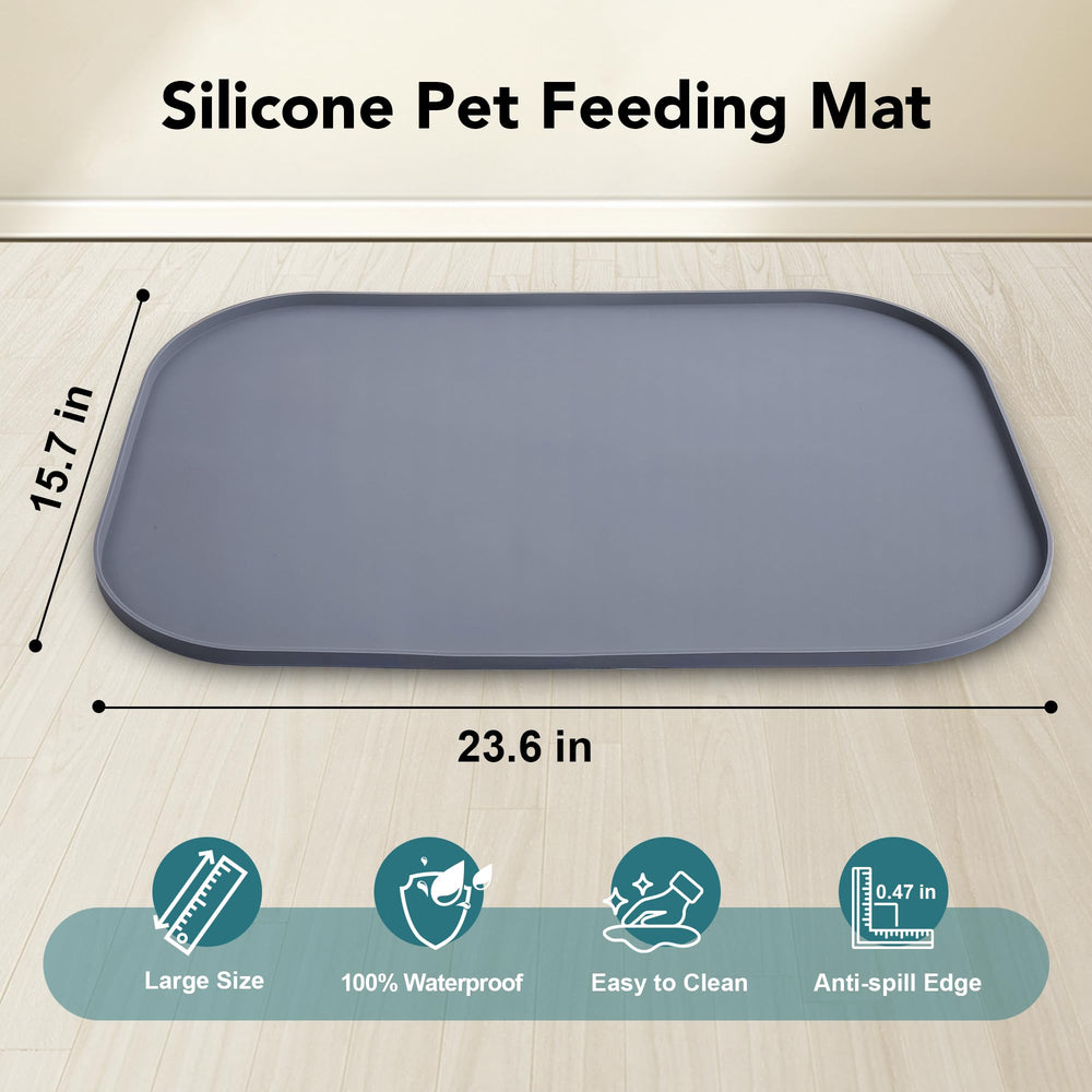 UPSKY adjustable-height stand supports growing dogs for comfortable meals
