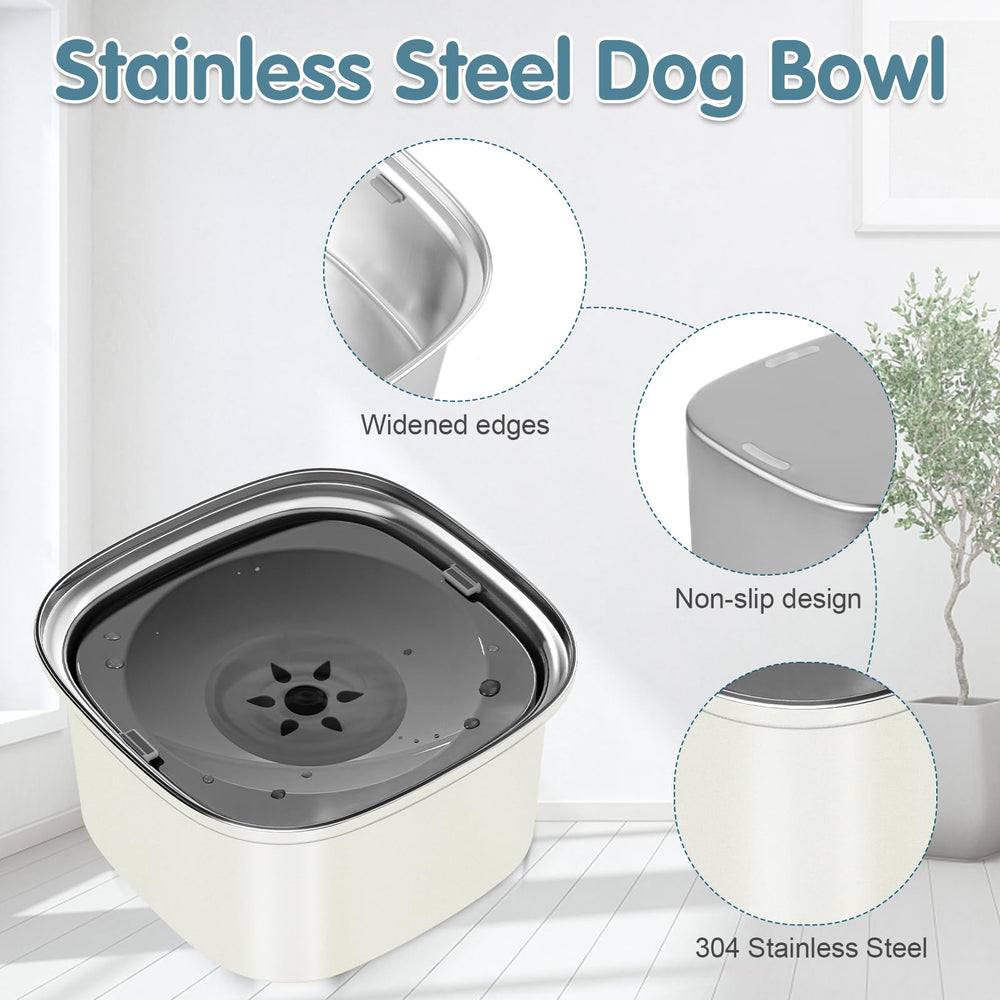 UPSKY spill-proof design helps protect floors during pet drinking.