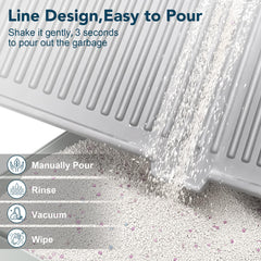UPSKY Cat Litter Mat easy-clean surface simplifies maintenance after use.