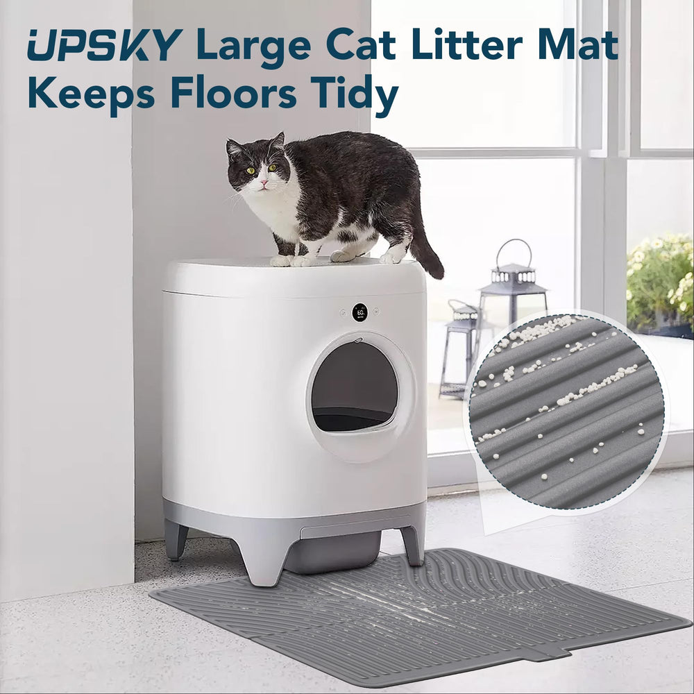 UPSKY Cat Litter Mat floor-protection keeps your home cleaner between cleanups.