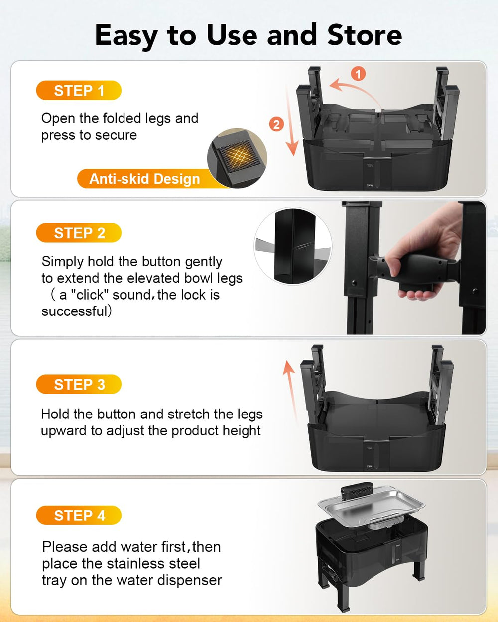 UPSKY maintenance-friendly design simplifies pump cleaning and reduces clogs.