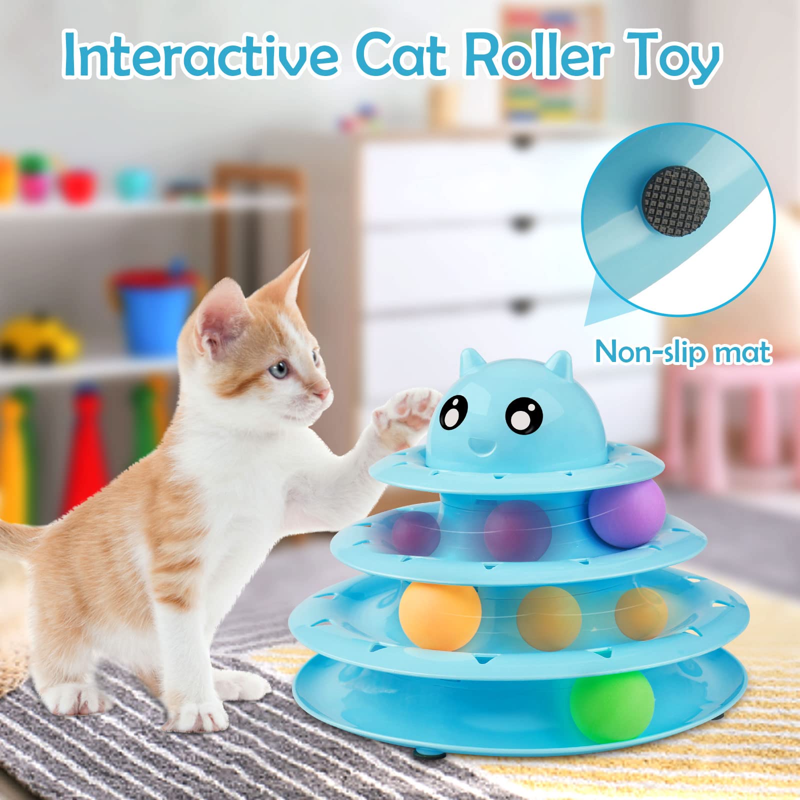 UPSKY mouse and crinkle balls deliver tactile and auditory stimulation during play.