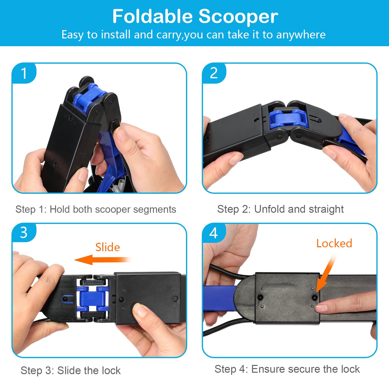 UPSKY Pooper Scooper at 23.6 inches keeps hands away from mess