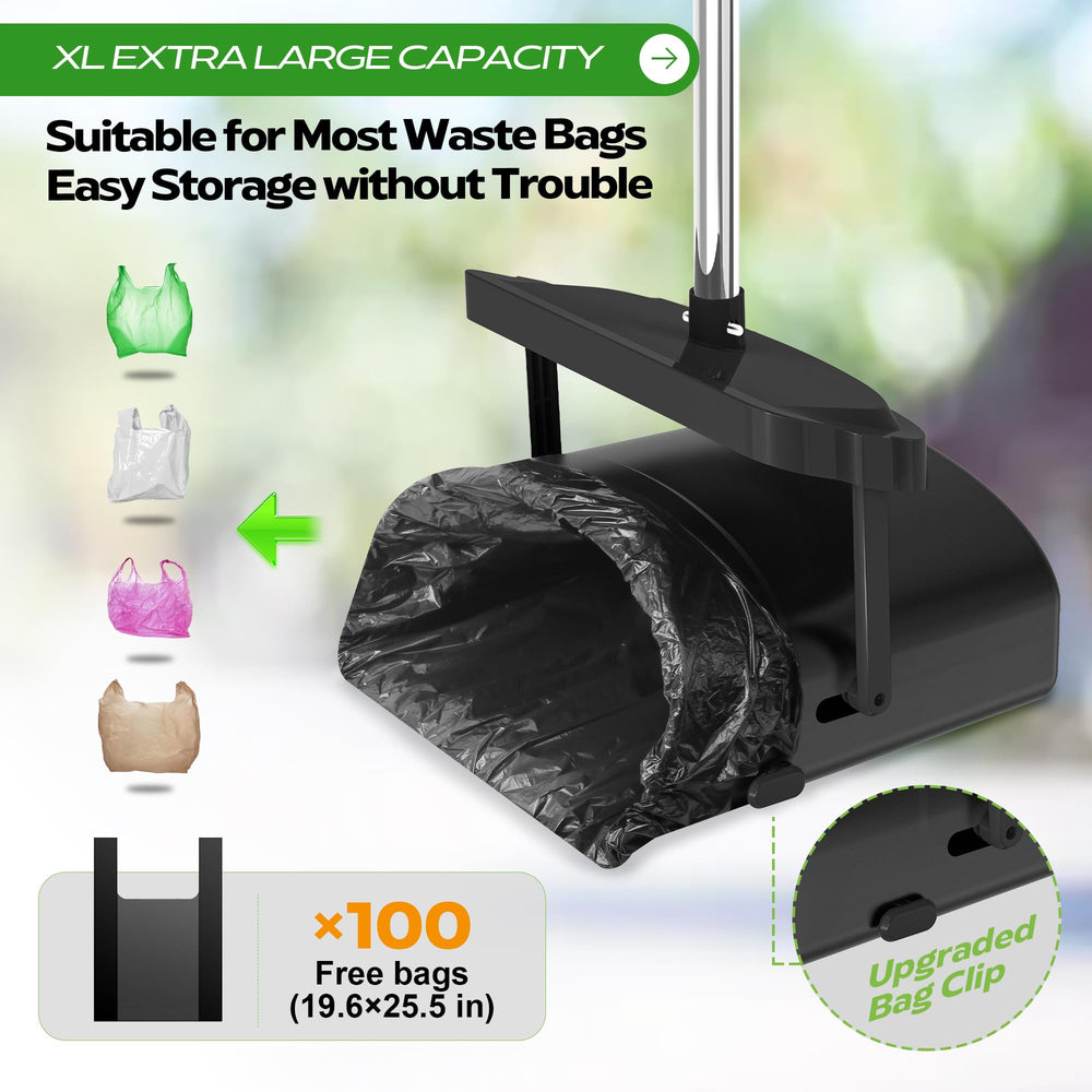 UPSKY 100 waste bags included for ready cleanup.